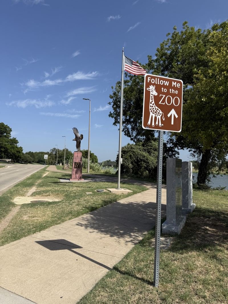 The Sign That Joined the Parade — Follow Me to the Zoo, Waco, Texas