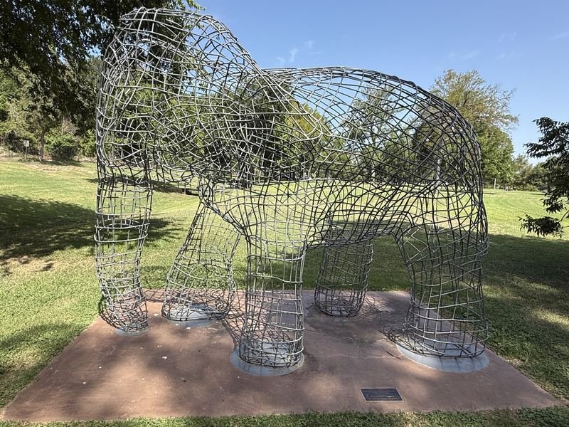 The Ones Made of Air — The pair together, from the gate side