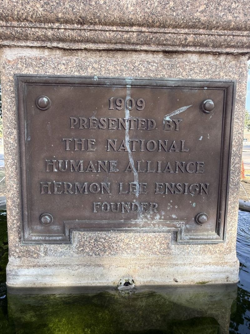 The Fountain for Horses — 1909 — presented by the National Humane Alliance
