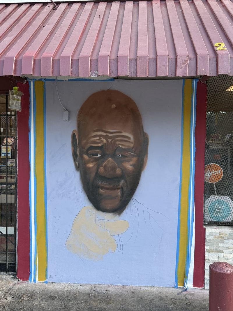 Two Faces on North 26th — The second panel, a few feet down