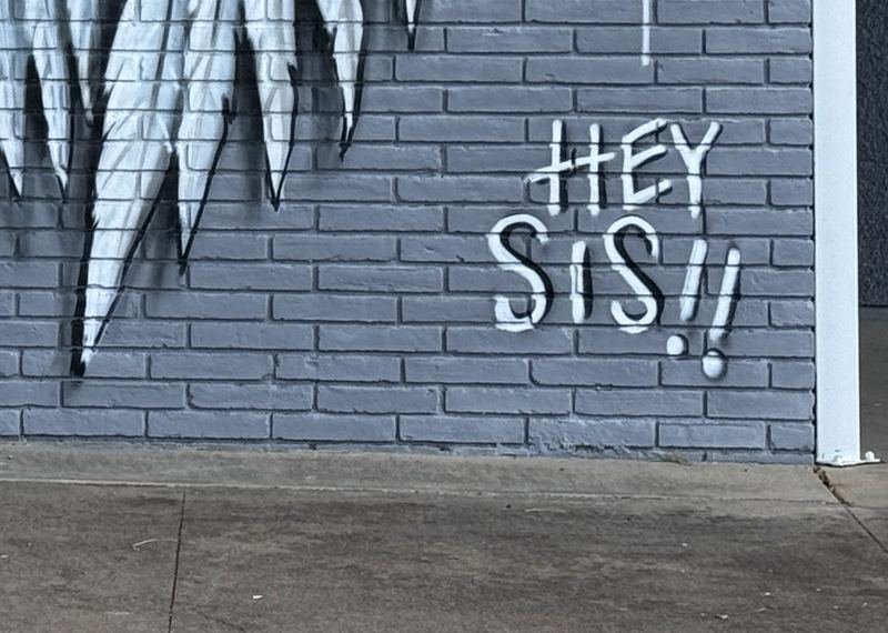Priscilla and Mary — HEY SIS!! in the bottom corner