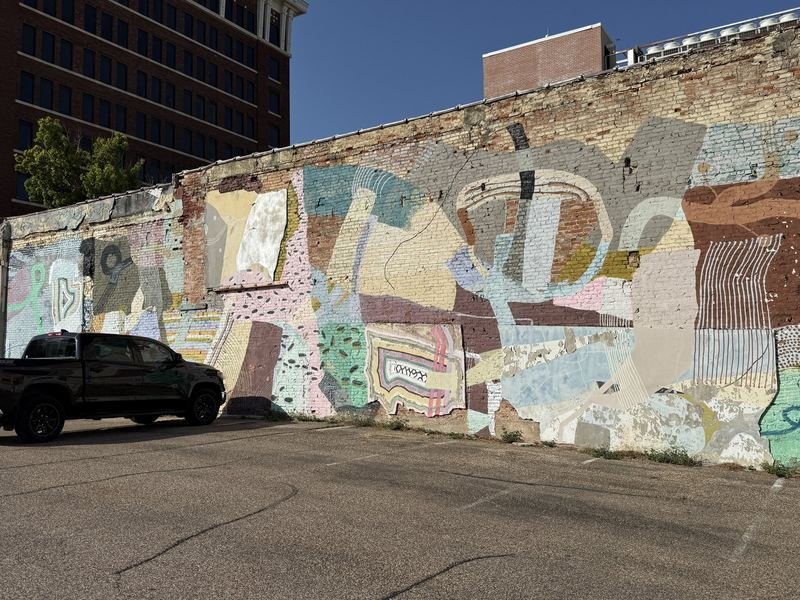 The Quilt on Austin Avenue — The patchwork up close