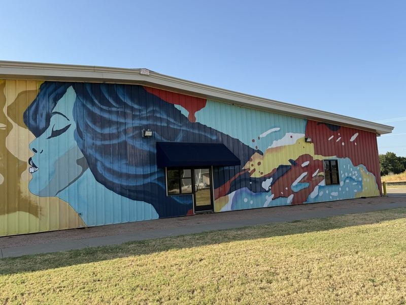 The Mural Being Born — mural in Waco, Texas
