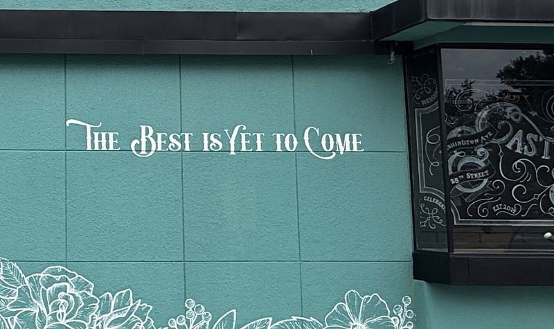 The Best is Yet to Come — The florals running around the door