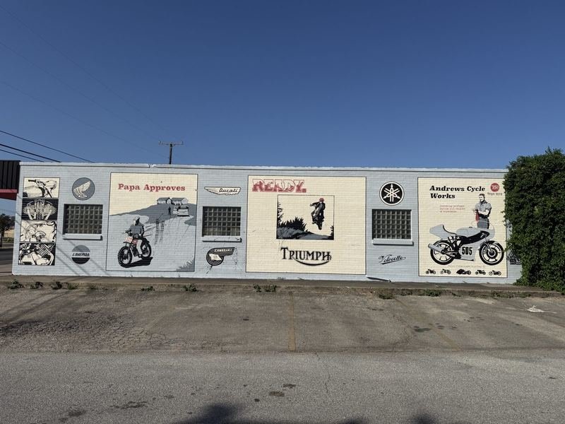 Papa Approves — The vintage-ad wall, Waco, Texas