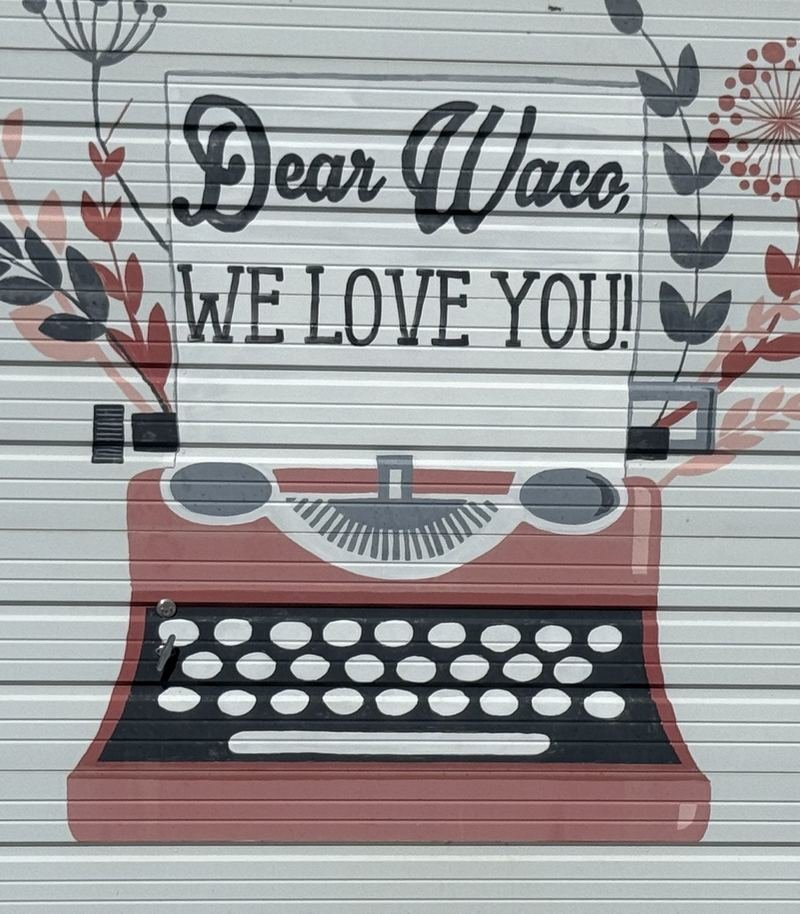 The Typewriter That Loves You Back — Closer — the sprigs, the keys, the two-line letter