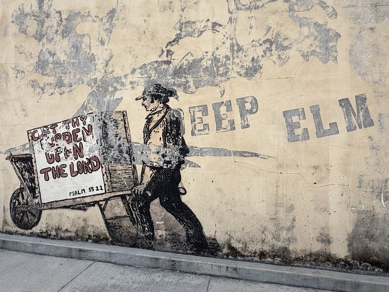 The Man With the Pushcart — Cast Thy Burden, Waco, Texas