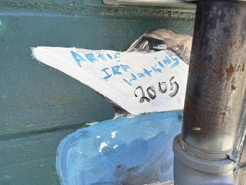 The Long Table on Taylor Street — The signature by the gas meter: Ira Watkins, 2005