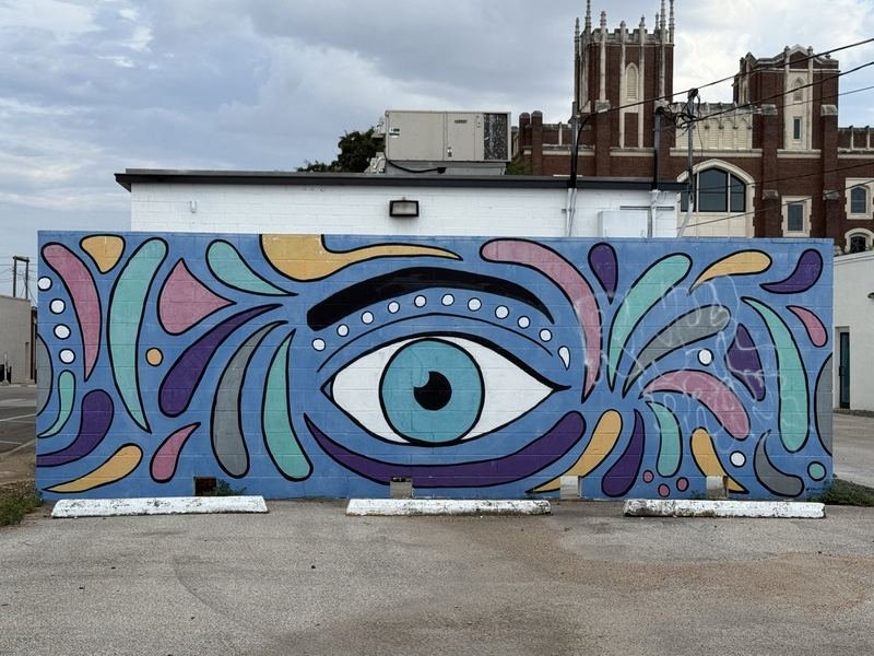The Lamp of the Body — mural in Waco, Texas