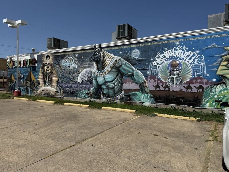 The Pharaohs of West Waco Drive — Wider — pharaoh, pyramids, UFO