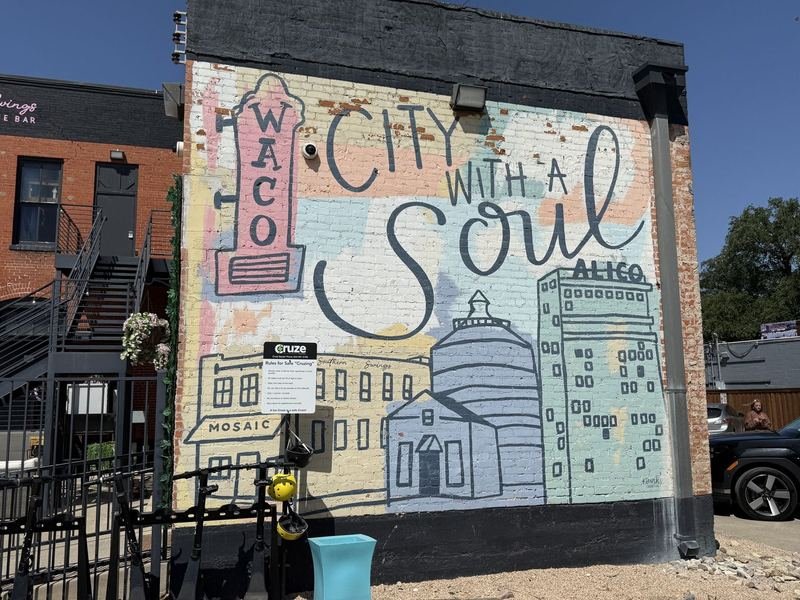 City With a Soul — mural in Waco, Texas