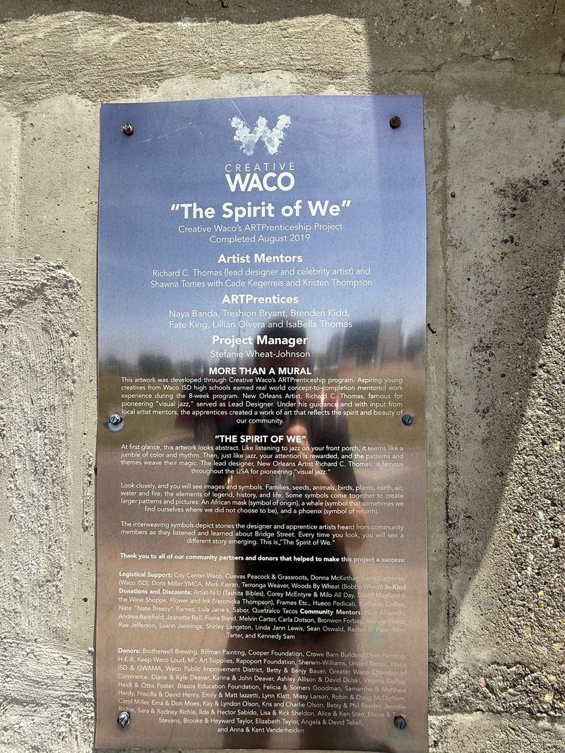 The Spirit of We — The plaque, and every name on it