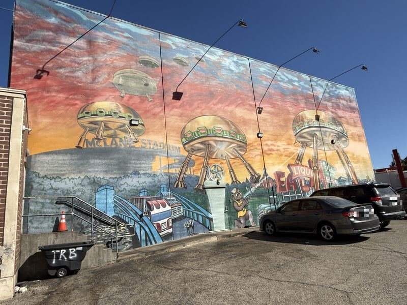 When the Water Towers Attacked — The stadium side — McLane under siege