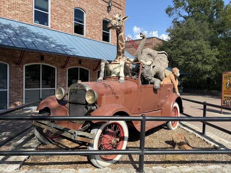 On the Road to Extinction — sculpture in Waco, Texas