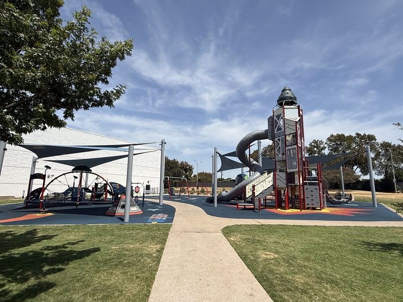 The Rocket You Are Allowed to Climb — Space-themed playground, Waco, Texas