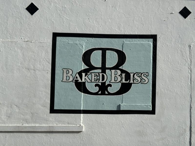 Two B's, Back to Back — Hand-painted Baked Bliss monogram signs, Waco, Texas