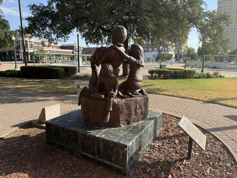 Skipper and the Turtle — Looking over their shoulders, toward downtown